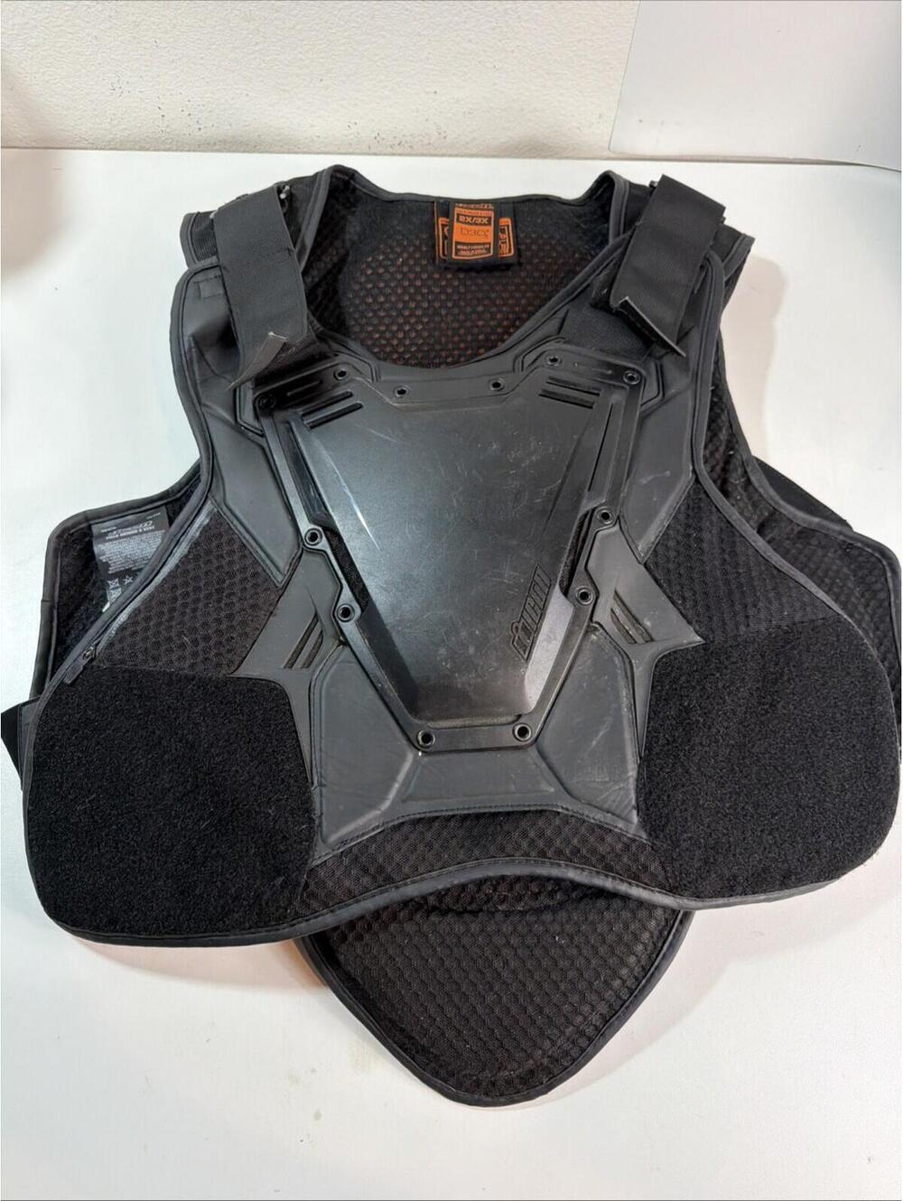 Icon Field Armor 3 Men's/Women’s Street Motorcycle Black Vest 2X/3X